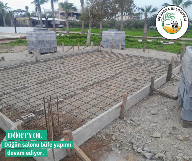 D&Ouml;RTYOL D&Uuml;Ğ&Uuml;N SALONU&rsquo;NDA B&Uuml;FE YAPIMI DEVAM EDİYOR.