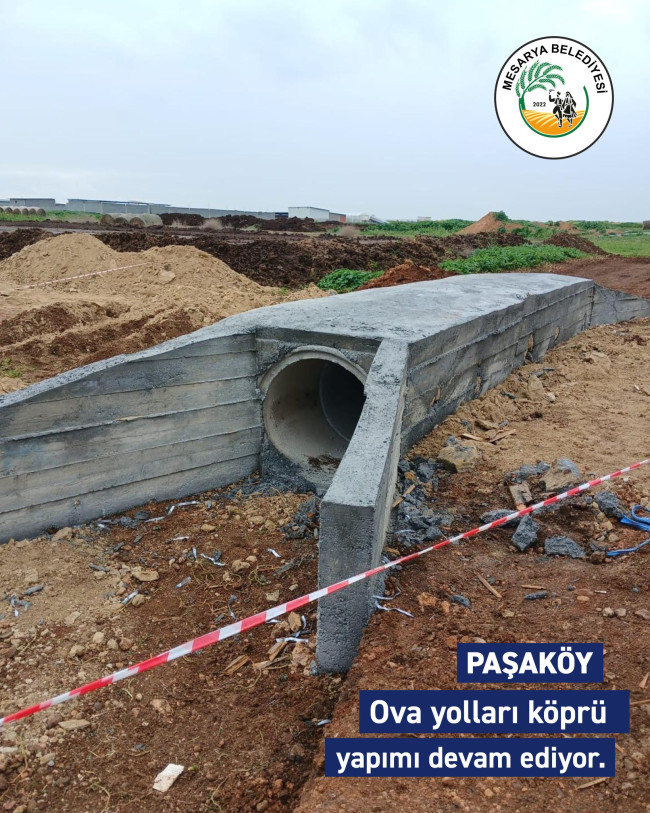 PAŞAKÖY'DE AĞILLAR YOLU KÖPRÜ YAPIMI VE KALDIRIM YENİLEME ÇALIŞMALARI YAPILDI