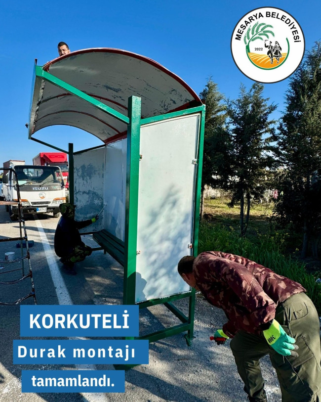 DURAK MONTAJI TAMAMLANDI.
