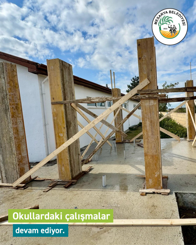 OKULLARDAKİ ÇALIŞMALAR DEVAM EDİYOR.
